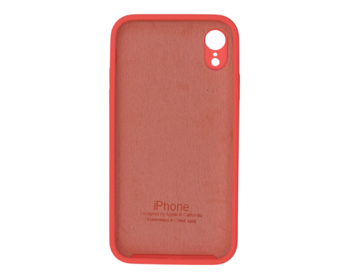 Чохол Silicone Case Квадратні Борти Full Camera iPhone XR peach PLS-00-00123140