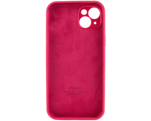 Чохол Silicone Case Full Camera Protective для iPhone 15 rose red PLS-00-00155525