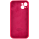 Чохол Silicone Case Full Camera Protective для iPhone 15 rose red PLS-00-00155525