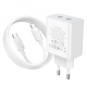 Зарядний пристрій Hoco C108A 35W 3A 2USB-C з кабелем Type-C white PLS-00-00102654