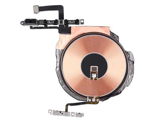 Шлейф iPhone 12 mini з кнопками ввімкнення, гучності та бездротовою зарядкою (Original Used) PLS-00-00107469