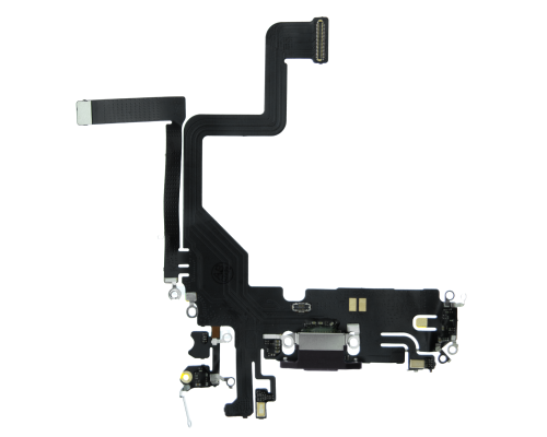 Шлейф iPhone 14 Pro з роз'ємом зарядки black PLS-00-00107196