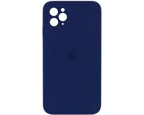 Чохол Silicone Case Квадратні Борти Full Camera iPhone 11 Pro dark blue PLS-00-00104640