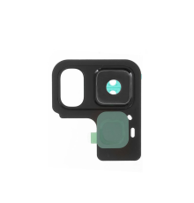 Скло камери Samsung A530 Galaxy A8 2018 з рамкою black PLS-00-00042252