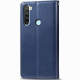 Чохол-книжка Leather GETMAN with card holder Xiaomi Redmi Note 8T blue PLS-00-00129181