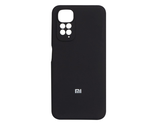 Чохол Silicone Cover Full Camera Xiaomi Redmi Note 11 black PLS-00-00103535