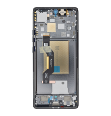 Дисплей Motorola XT2407 Moto Edge 50 з сенсором та рамкою grey (Original) PLS-00-00141265