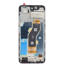 Дисплей Infinix Hot 40i з сенсором та рамкою black (Used) (ver. TXD) PLS-00-00163288