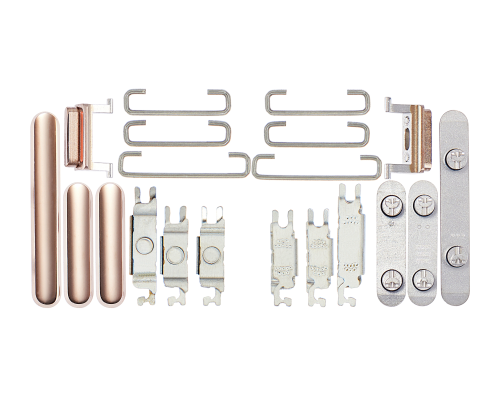 Комплект бічних кнопок корпусу для Apple iPhone 11 Pro gold PLS-00-00077791