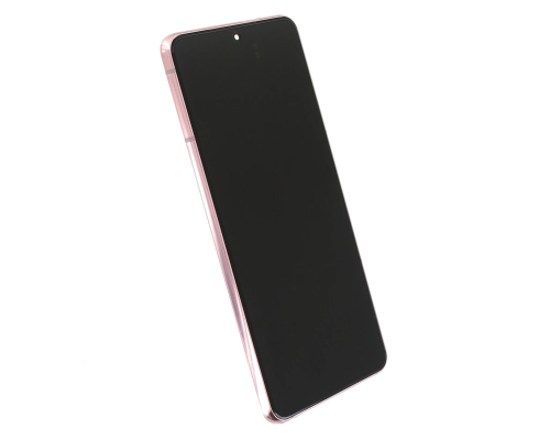 Дисплей Samsung G991 Galaxy S21 з сенсором та рамкою pink (Original) PLS-00-00057962