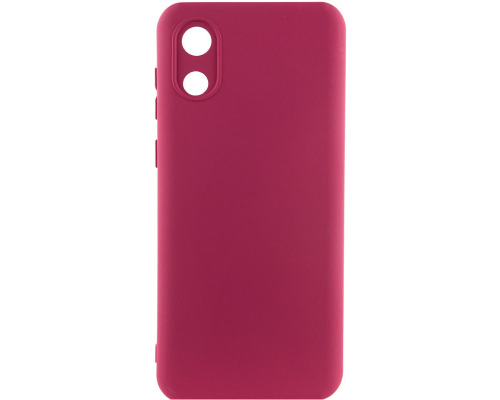 Чохол Silicone Cover Full Camera Samsung A032 Galaxy A03 Core marsala PLS-00-00103739