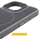 Чохол TechWoven Hybrid with Magnetic для iPhone 15 Pro Max gray black PLS-00-00165304