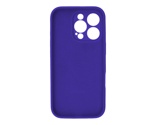 Чохол Silicone Case Full Camera Protective iPhone 16 Pro dark purple PLS-00-00130844