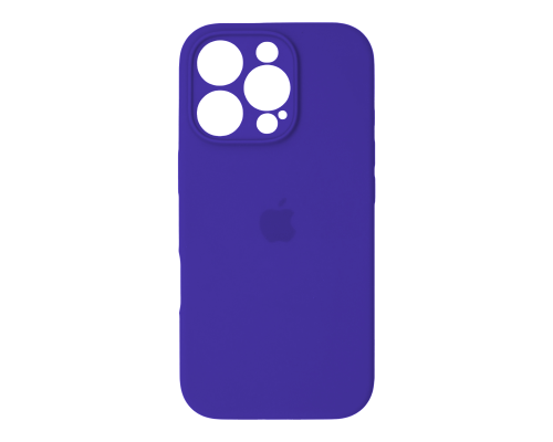 Чохол Silicone Case Full Camera Protective iPhone 16 Pro dark purple PLS-00-00130844