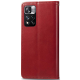 Чохол-книжка Leather GETMAN with card holder Xiaomi Redmi Note 11 Pro 5G red PLS-00-00095793
