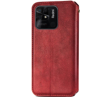 Чохол-книжка Leather Cubic Xiaomi Redmi 10C red PLS-00-00098709