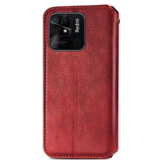 Чохол-книжка Leather Cubic Xiaomi Redmi 10C red PLS-00-00098709