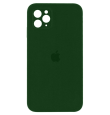 Чохол Silicone Case Квадратні Борти Full Camera iPhone 11 Pro Max army green PLS-00-00097863