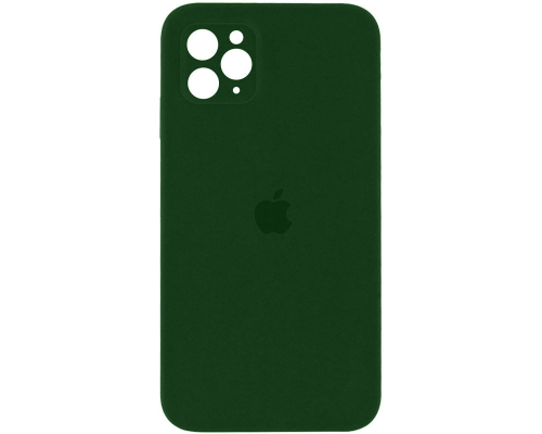 Чохол Silicone Case Квадратні Борти Full Camera iPhone 11 Pro Max army green PLS-00-00097863