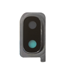 Скло камери Samsung A205 Galaxy A20 (2019) з рамкою black PLS-00-00028955