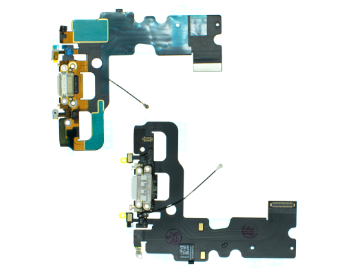 Шлейф iPhone 7 з роз'ємом зарядки white (Original) PLS-00-00079115
