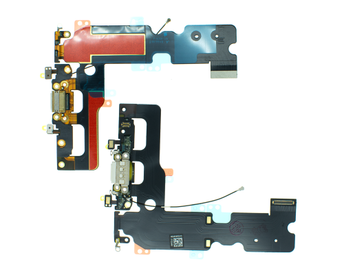 Шлейф iPhone 7 Plus з роз'ємом зарядки white (Original Used) PLS-00-00090958