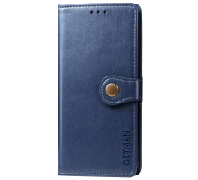 Чохол-книжка Leather GETMAN with card holder Samsung A315 Galaxy A31 blue PLS-00-00086134