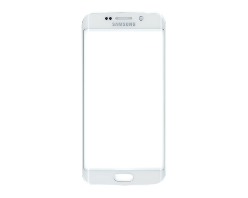 Скло дисплея Samsung G925 Galaxy S6 Edge white PLS-00-00011125