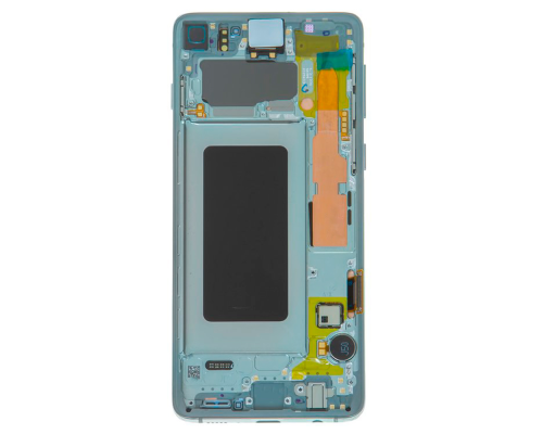 Дисплей Samsung G973 Galaxy S10 з сенсором та рамкою green (Original) PLS-00-00026527