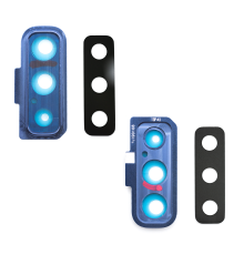 Скло камери Samsung A750 Galaxy A7 2018 з рамкою blue PLS-00-00026590