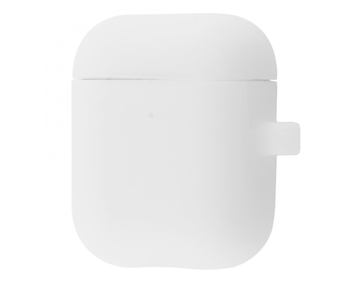 Чохол Silicone Case Slim with Carbine for AirPods 2 white PLS-00-00076074