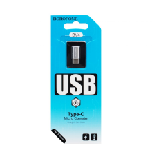 Перехідник Borofone BV4 Micro to Type-C silver PLS-00-00047577