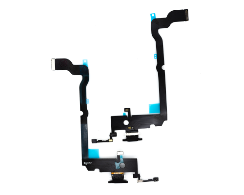 Шлейф iPhone XS Max з роз'ємом зарядки black PLS-00-00024078