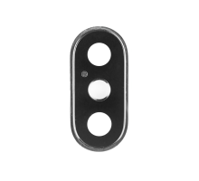 Скло камери Apple iPhone X з рамкою silver (Original) PLS-00-00080756