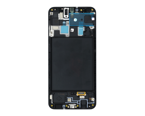 Дисплей Samsung A205 Galaxy A20 (2019) з сенсором та рамкою black (Original) PLS-00-00027357