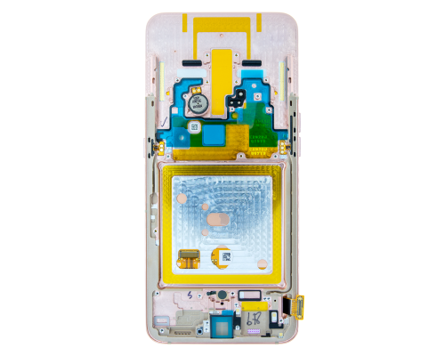 Дисплей Samsung A805 Galaxy A80 (2019) з сенсором та рамкою gold (Original) PLS-00-00026774