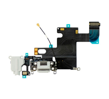 Шлейф iPhone 6 з роз'ємом зарядки white (Original Used) PLS-00-00033882