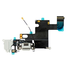 Шлейф iPhone 6 з роз'ємом зарядки white (Original Used) PLS-00-00033882
