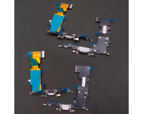 Шлейф iPhone 8 Plus з роз'ємом зарядки white PLS-00-00017876