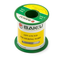 Припій BAKU BK-10005, Sn 97%, Ag 0.3%, Cu 0.7%, flux 2%, 0,5 мм, 50 г st-836809