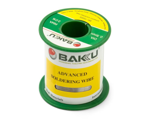 Припій BAKU BK-10005, Sn 97%, Ag 0.3%, Cu 0.7%, flux 2%, 0,5 мм, 50 г