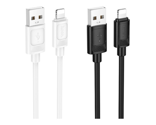 Кабель USB Hoco X122 Silicone Lightning 2.4A Чорний ma38356_3668376