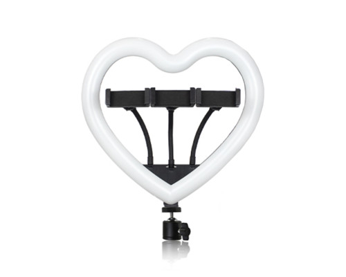 Лампа RGB JM33-13 33cm (Heart Style) з трьома тримачами Чорний ma69905_172960