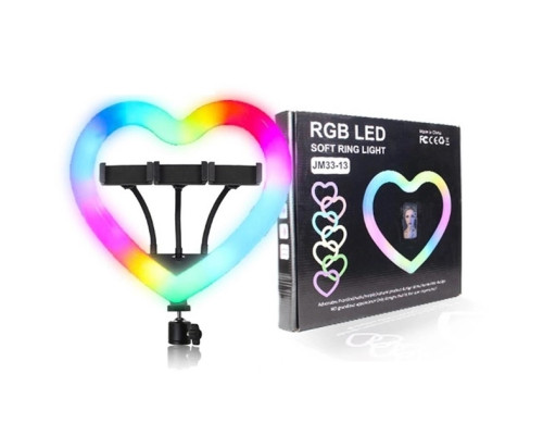 Лампа RGB JM33-13 33cm (Heart Style) з трьома тримачами Чорний ma69905_172960