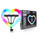 Лампа RGB JM33-13 33cm (Heart Style) з трьома тримачами Чорний ma69905_172960