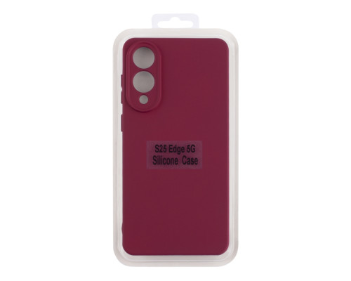 Чохол Silicone Cover Full Camera (A) для Samsung Galaxy S25 Edge 5G (S937) 42.Maroon ma38767_3868167 2020000493556