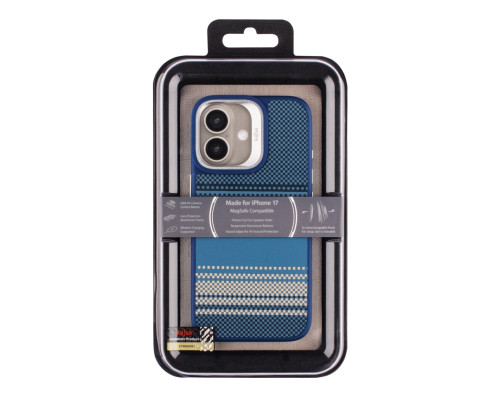 Чохол Kajsa Resort Collection Gradient Stripe with MagSafe для iPhone 17 Blue ma96251_249680 2020000507574