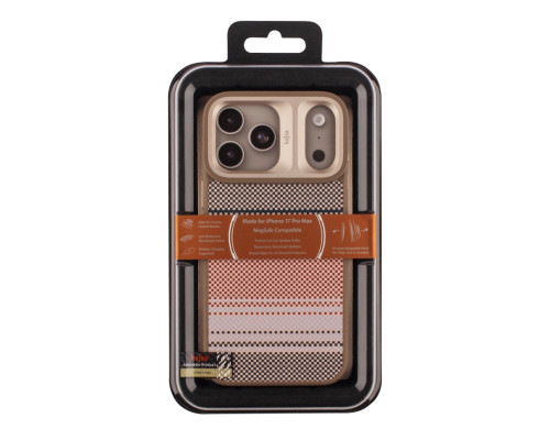 Чохол Kajsa Resort Collection Gradient Stripe with MagSafe для iPhone 17 Pro Max Desert Gold B-Ring ma95866_249662 2020000507413