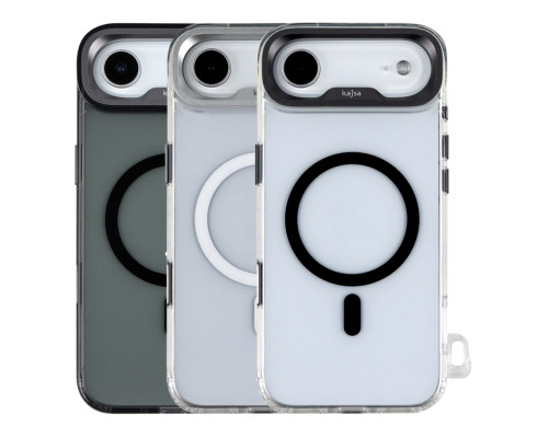Чохол Kajsa Trans-Shield with MagSafe для iPhone 17 Air Gun Metal O-Ring ma129239_333633 2020000509264