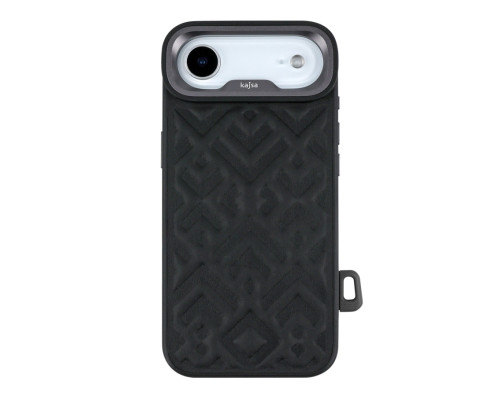 Чохол Kajsa Briquette Collection Rhombus with MagSafe для iPhone 17 Air Black O-Ring ma39046_3869660 2020000509431